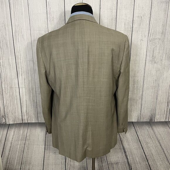 Ermenegildo Zegna 44R Tan Glen Check Wool 3-Button Dual-Vent Sports Coat - Picture 5 of 10